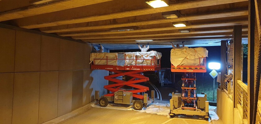 Renfort Plat Lamelle Carbone Ouvragre d'Art Luxembourg