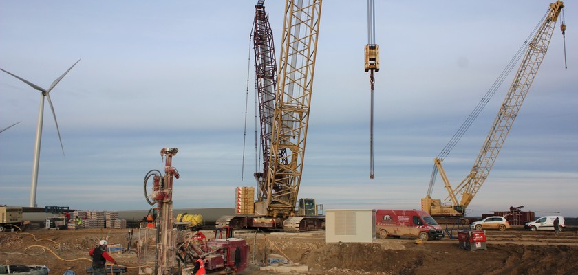 Forage de 96 Tirants précontraints