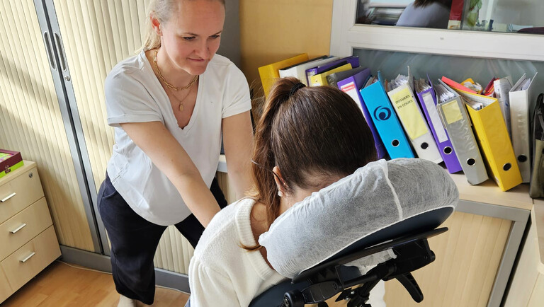 Séance de massage