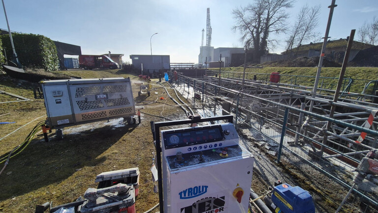 Découpe béton sur écluse