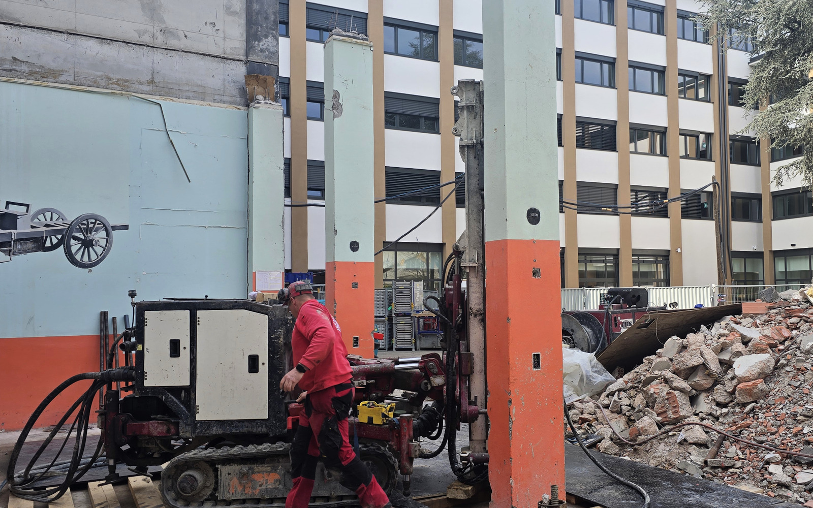 28 micropieux réalisés au lycée Cugnot 