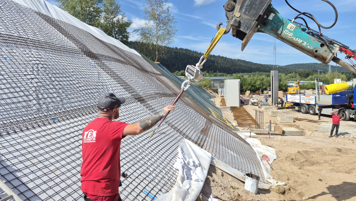 Installation d'ancres à Gérardmer